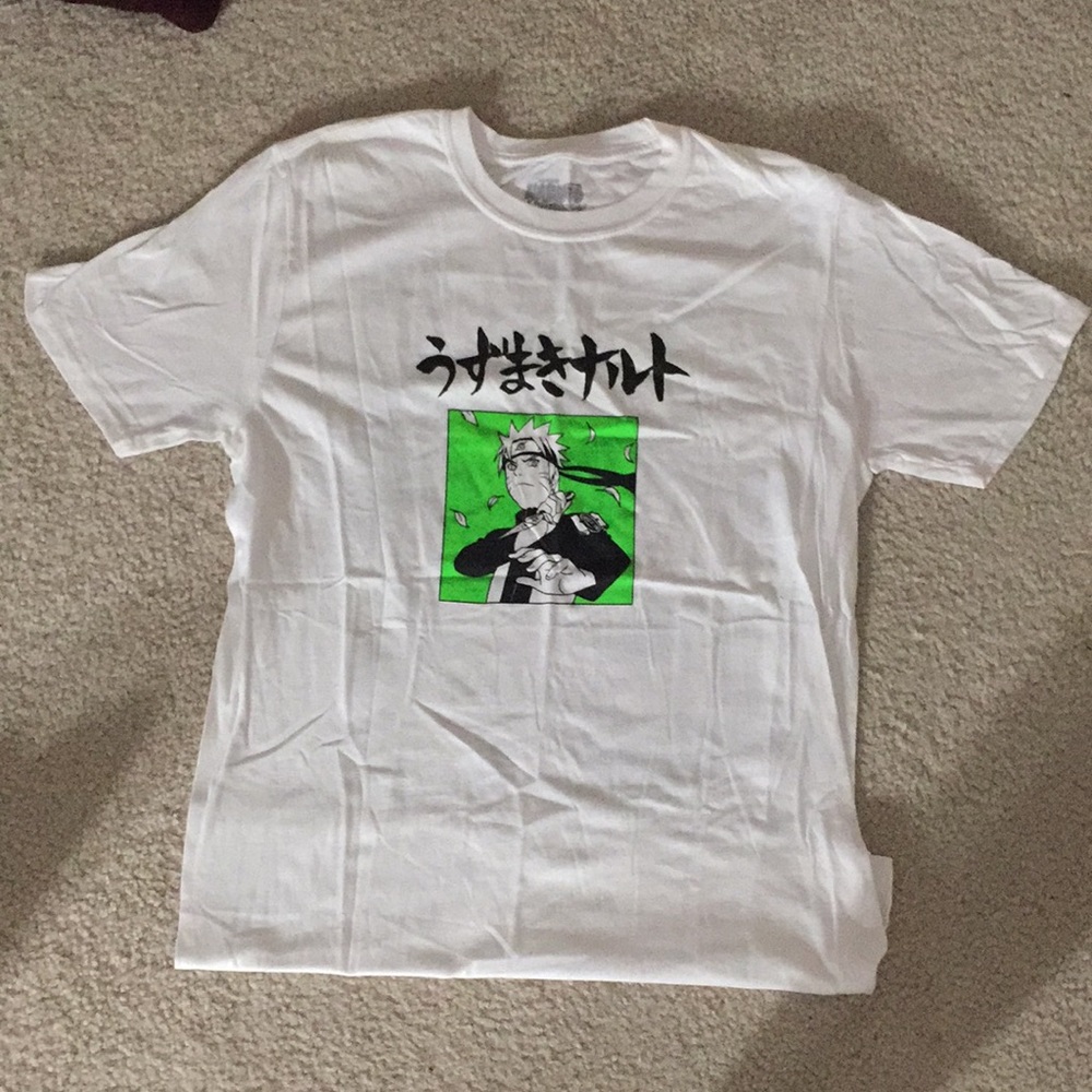 Naruto White Graphic Tee [NWOT]